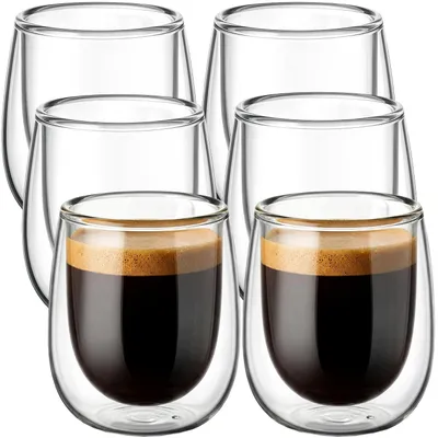 Produktbild von Koanni Thermogläser für Kaffee und Tee 120ml 6 Stück