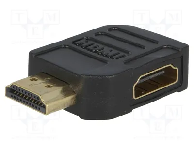 Zdjęcie produktu dla 1x Adapter HDMI, gniazdo 270°, wtyk HDMI 51725, HDMI, DVI, kabel DisplayPort