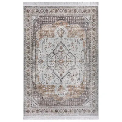 Zdjęcie produktu dla Dywan 95x140 do salonu, tradycyjny klasyczny wzór brązowo kremowy
