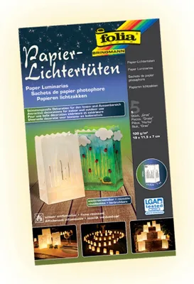 Obrázek produktu pro Papírové sáčky Folia light, 19x11,5x7cm, 5 kusů, tráva