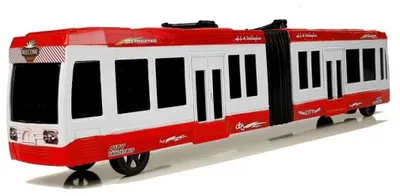 Produktbild von Leantoys Gelenkbus mit Friktionsantrieb Rot