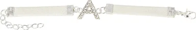 Produktbild von Buchstaben Armband Strass Freundschaft Weiß A