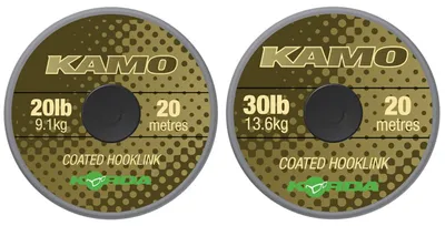 Produktbild von Korda Kamo Coated Hooklink 20m - Vorfachmaterial, Tragkraft:20lbs/9.1kg