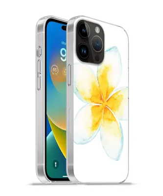 Produktbild von MuchoWow® Handyhülle Schutzhülle Hülle für Apple iPhone 14 Pro Max Aquarellfarbe - Blume - Tropisch Silikon Softcase Handy Hülle - Hardcover