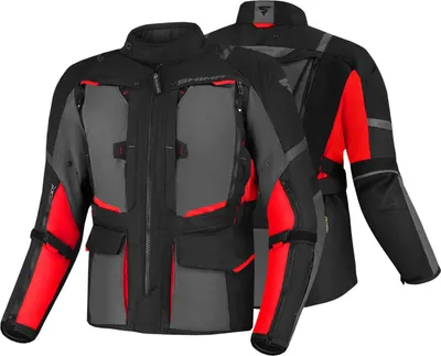Produktbild von SHIMA Hero 2.0 wasserdichte Motorrad Textiljacke, schwarz/rot, 6XL