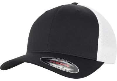 Productafbeelding van FLEXFIT 6533T | Flexfit Ultrafibre & Airmesh, dubbelkleurige cap, ademend - Kleur: zwart/wit - Maat: S/M