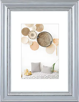 Produktbild von Hama Lobby, Einzelbilderrahmen, Glas, Polystyrol (PS), Silber, Tisch, Wand, 13 x 18 cm, Rechteckig