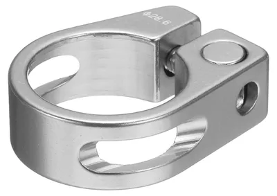 Produktbild von Sattelklemme, 28,6 mm, Aluminium, Silber