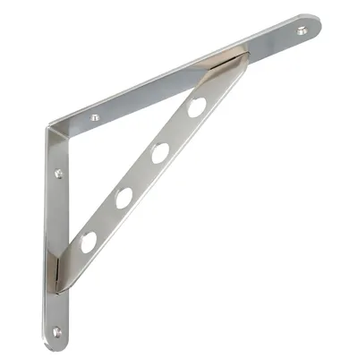 Produktbild von Garderobenkonsole Kleiderbügelhalter 250x195mm Regalkonsole Regalhalterung Regalwinkel Edelstahloptik