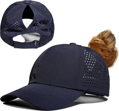 Produktbild von Baseball Cap, zum Laufen, atmungsaktiv, verstellbar, mit Pferdeschwanz Öffnung