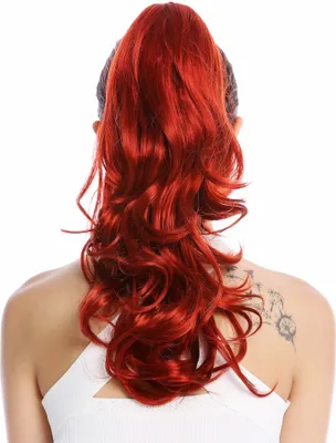 Produktbild von WIG ME UP Zopf Pferdeschwanz lang gewellt Rot MKB-30-V-137