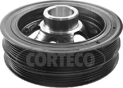 Produktbild von CORTECO 49412211 Riemenscheibe Kurbelwelle für FORD Transit Mk7 Kastenwagen (V363, FCD, FDD) 5-Rippen 4-Rippen