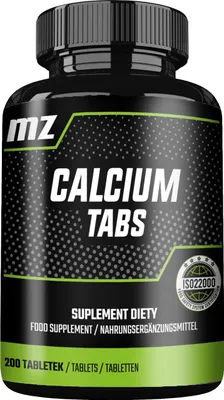 Produktbild von Calcium 200 Vegane Tabletten - -Calciumcitrat 120mg pro Tablette - 200 Tage Vorrat - Unterstützt die Knochengesundheit - Nahrungsergänzungsmittel von MZ