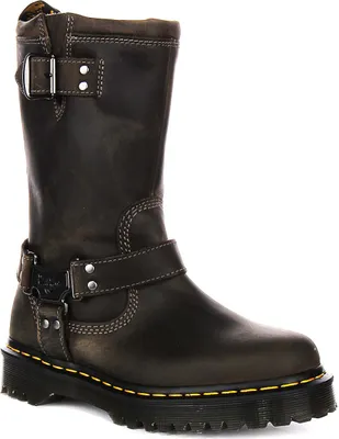 Produktbild von Dr Martens Anistone Hi Biker Stiefel in Grau – 6.5 UK - 40 EU - 8.5 US / Grey