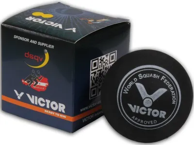 Produktbild von VICTOR SQUASHBALL double- yellow | Squash Ball
