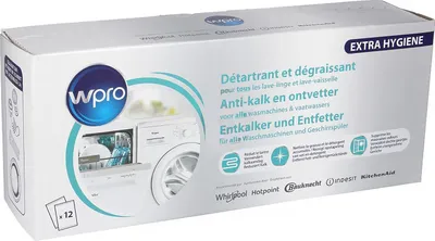 Produktbild von Wpro 484000008801 Entkalker 12 Beutel für Waschmaschine Geschirrspüler