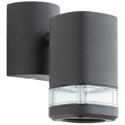 Obrázok produktu pre BRILLIANT čierne závesné nástenné svietidlo JANDY | Down Light | s vhodnou stmievateľnou žiarovkou | 1x pätica GU10 max. 18 Watt | kov/plast | IP44