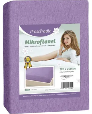 Obrázok produktu pre Prestieradlo z mikroflanelu - fialové - 90x200