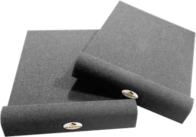Obrázok produktu pre 2-balenie – izolačné podložky pre štúdiové monitory (6–8 palcov) | 370 × 260 × 45 mm | 2 podložky z akustickej peny