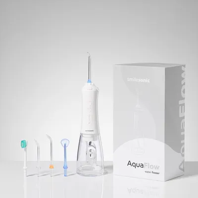 Obrázek produktu pro Akumulátorový Irigátor Smilesonic Aquaflow 5 Režimů 300 Ml 2,75-7,6 Baru