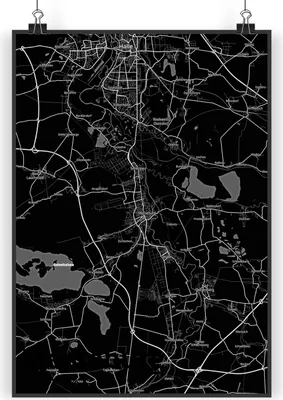 Produktbild von Mr. & Mrs. Panda Bild Merseburg DIN A5 - Geschenk, Stadt, Kunstdruck, drucke, Plakat, wanddeko, poster, Dorf Karte Landkarte Map Stadtplan
