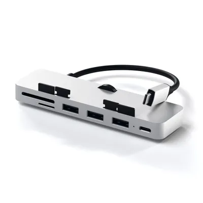 Produktbild von Satechi ST-TCIMHS stacja dokująca do laptopa i replikator portów USB 3.2 Gen 1 (3.1 Gen 1) Type-C Silver