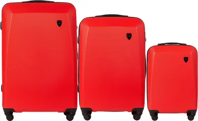 Produktbild von WINGS PLOVER Kofferset 3-teilig Rot ABS+ Trolley