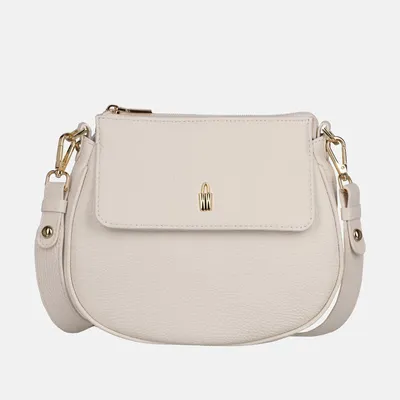 Productafbeelding van EMILIA - Beige leren handtas