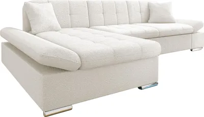 Produktbild von MIRJAN24 Ecksofa Montana mit Regulierbare Armlehnen, L-Form Sofa vom Hersteller (Farbe: Sandu 224.01, Seite: Links)