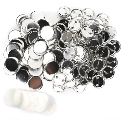 100er-Pack runde Pin-Knöpfe 44 mm, DIY-Badge-Kit