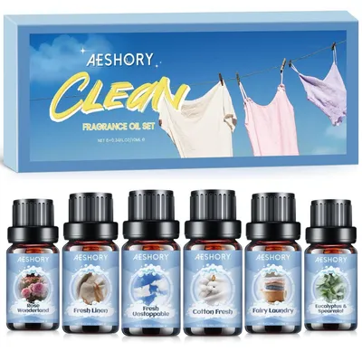Produktbild von Ätherische Öle Set für Diffuser 6 x 10ML Aromatherapie Duftöl Geschenkset