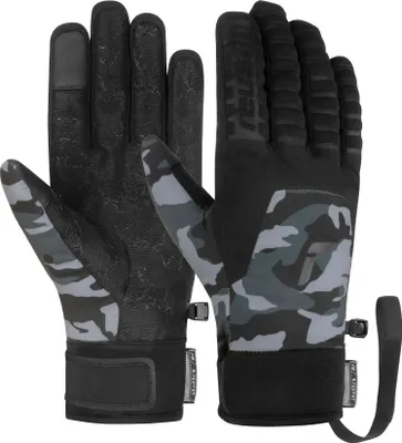 Image de Gants Reusch Raptor R-TEX XT TOUCH-TEC : chauds, imperméables et respirants, coloris camouflage foncé / noir, taille 7.5