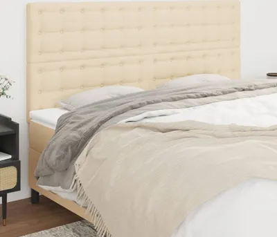 Produktbild von Möbel Kopfteile 4 Stk. Creme 90x5x78/88 cm Stoff - Kopfteile 3116785