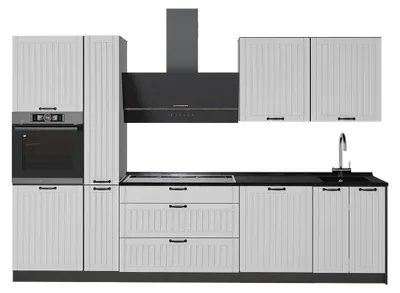 Obrázek produktu pro Kuchyňský kout Vicco Fame-Line Bílý venkovský dům/Antracit 310 cm, PD Antracit, Model 64281