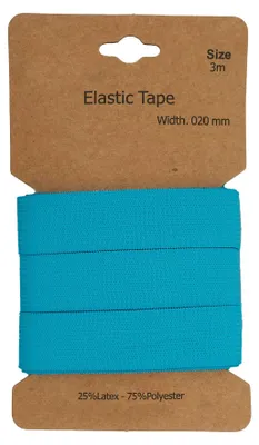 Gummiband 3 m x 20 mm elastisches Band Wäscheband Nähzubehör