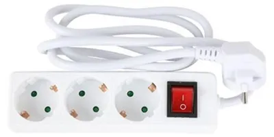 Image de Bloc multiprises 3 prises multiples Distributeur Bloc multiprises 1,4m