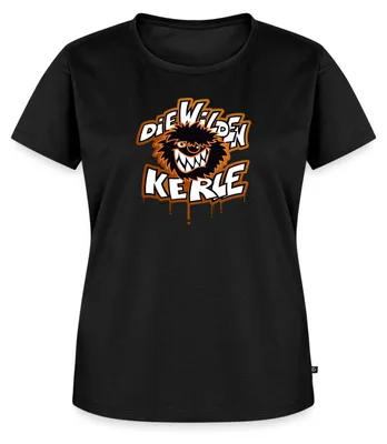 Produktbild von Spreadshirt Die Wilden Kerle Logo Tropfen Graffiti Frauen Premium T-Shirt, L, Schwarz