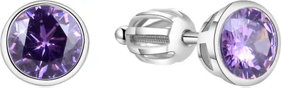 Produktbild von Silver earrings with shimmering zircon AGUP1718S