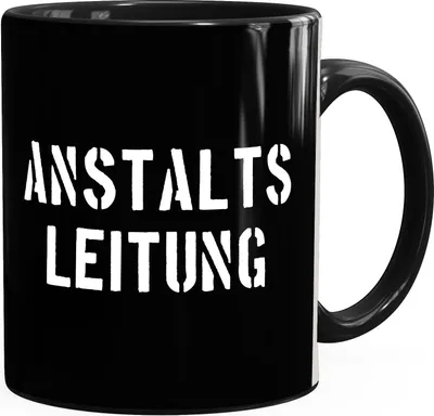 Produktbild von Anstaltsleitung Büro Kaffee-Tasse MoonWorks® schwarz unisize