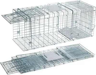 Produktbild von Falle Strend Pro, für Tiere, für Nagetiere, zusammenklappbar, 79x28x33 cm – Lebendfalle, Käfigfalle