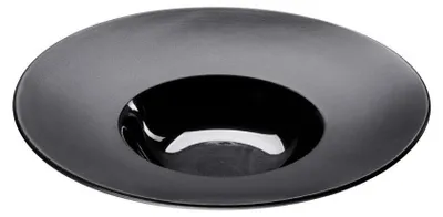 Produktbild von Serie Gourmet Kontrast Teller tief mit breiter Fahne Ø 230 mm, schwarz