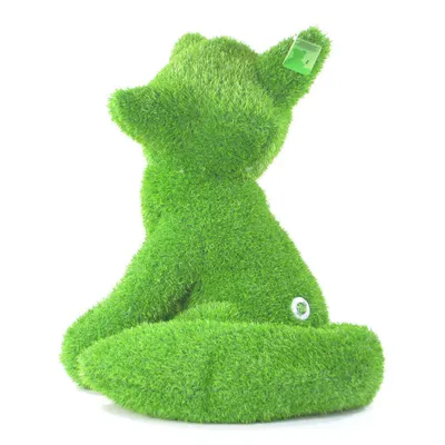 Immagine prodotto di AniPlants, Figura in erba, "Volpe" seduta, decorazione da giardino, 65 cm