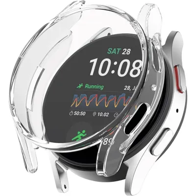 Produktbild von Schutzhülle für Samsung Galaxy Watch 7 44mm Schutzglas Display Panzerfolie Case Tasche Transparent