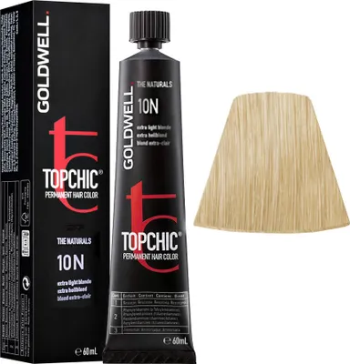 Immagine prodotto di Goldwell Topchic Tube 10N Extra Light Blonde 60ml - colore permanente in tubo