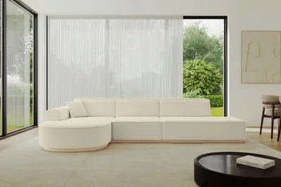 Produktbild von ALTDECOR Ecksofa in L-Form ARRIO-L2 - 328x171x83 cm Beige -  Corner Sofa Bett Eckcouch Couch  Wohnlandschaft Cauchsofa