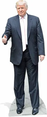 Produktbild von Pappfigur Donald Trump (rosa Krawatte) 188 cm