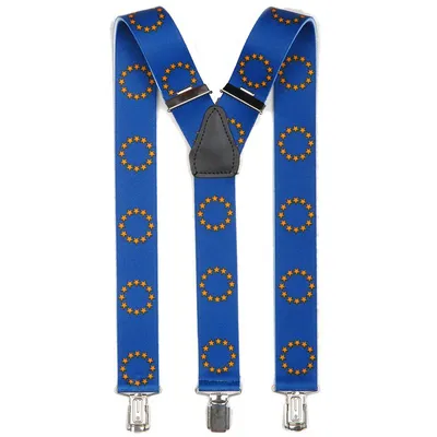 Produktbild von Hosenträger Y-Form mit stabilen Clips, Leder-Mittelteil, stufenlos verstellbar, bis 120 cm Länge