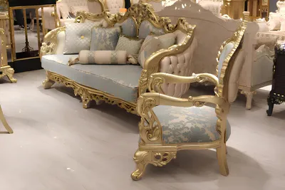 Produktbild von Klassisch Sofagarnitur 3+3+1 Sitzer Chesterfield Relax Sessel Möbel Sofa Neu