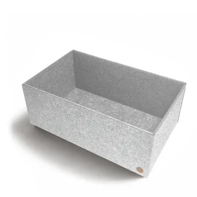 Produktbild von Aufbewahrungsbox CLEAN Filz 31 x 50 x 20 cm ohne Deckel in hellgrau meliert