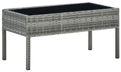 Productafbeelding van Poly Rattan Tuin Tafel 75 x 40 x 37 cm